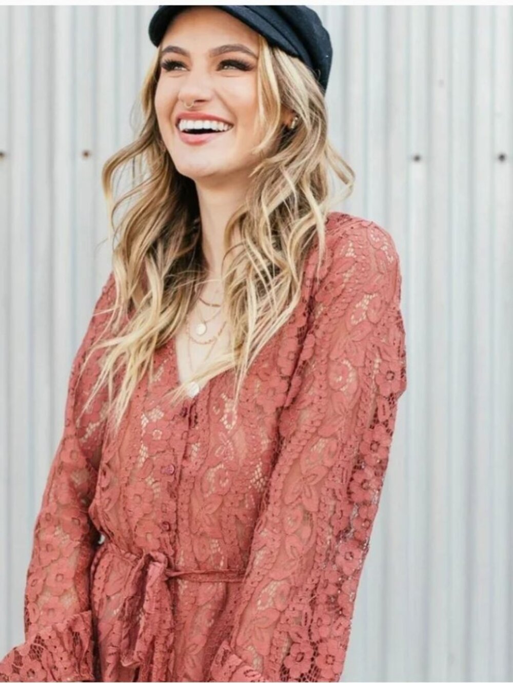 AMERICAN RAG long sleeve dress-size: M